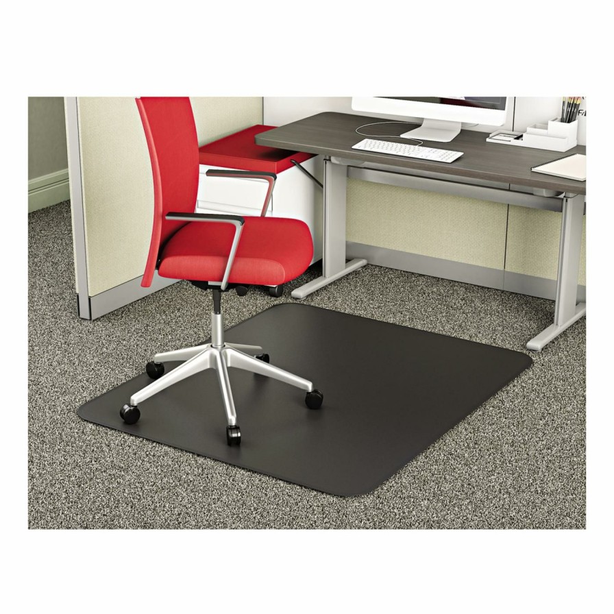 Computer Chair Mats * | Cheap Computer Chair Mats Deflect-O 36 X 48 Supermat Vinyl Chair Mat For Medium Pile Carpet