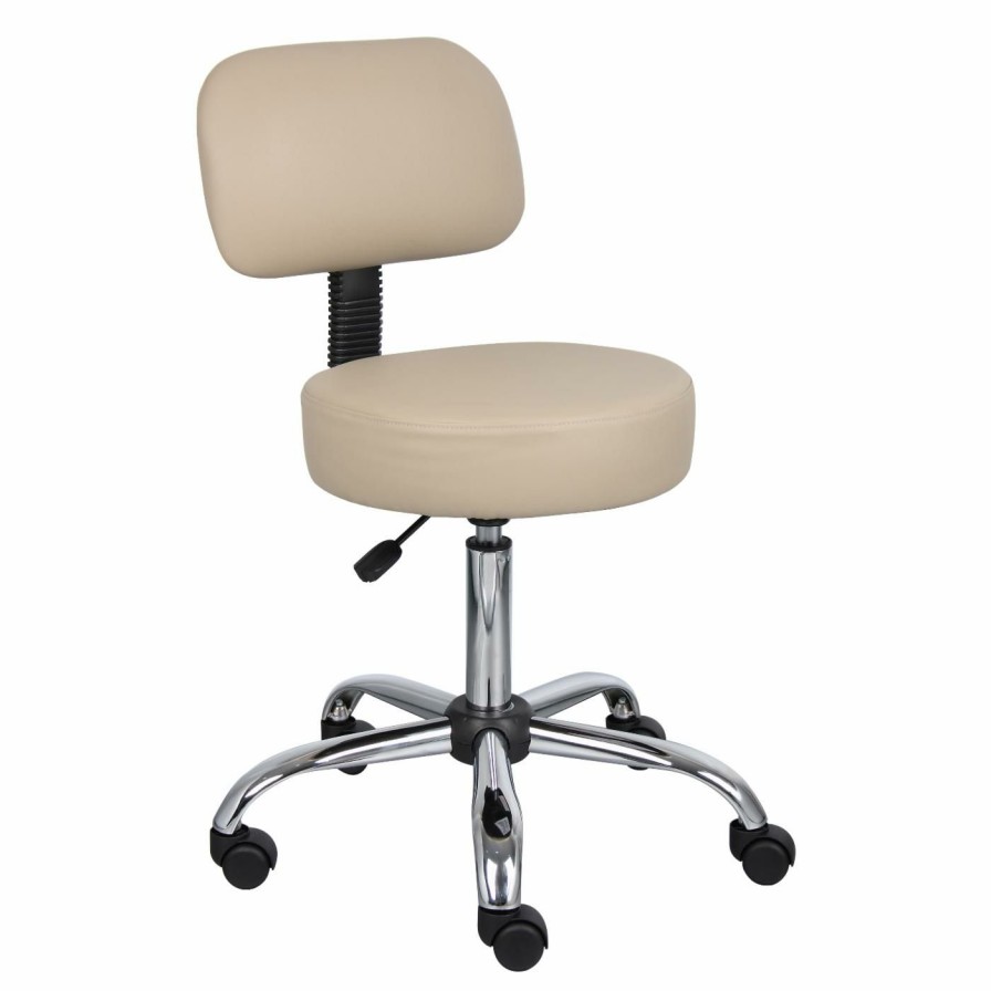 Task Chairs * | Hot Sale Task Chairs Boss B245 Medical Stool With Back Cushion