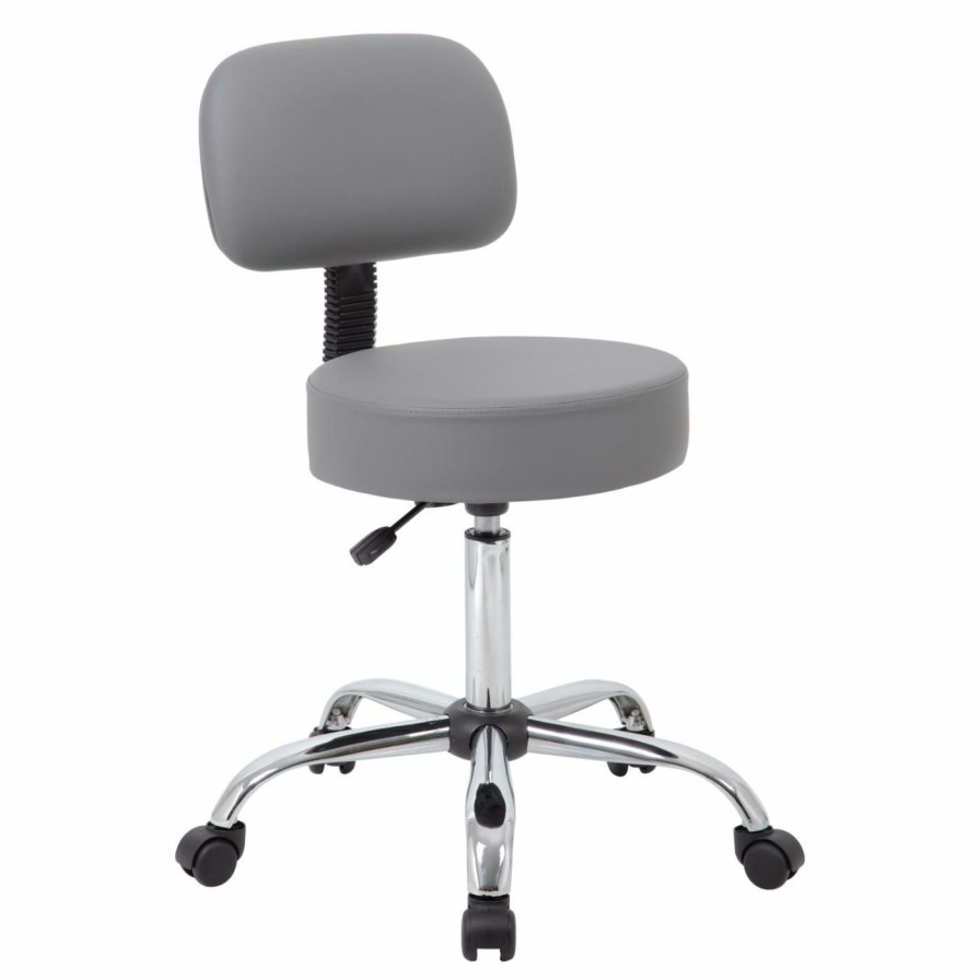 Task Chairs * | Hot Sale Task Chairs Boss B245 Medical Stool With Back Cushion