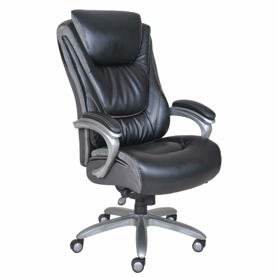 Task Chairs * | Best Deal Task Chairs Serta Smart Layers Big And Tall Executive Leather Office Chair Blissfully