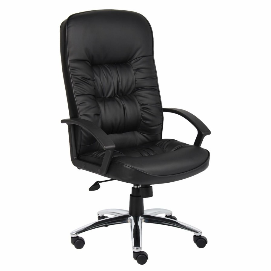 Office Chairs * | Brand New Executive Chairs Boss High Back Leatherplus Chair In