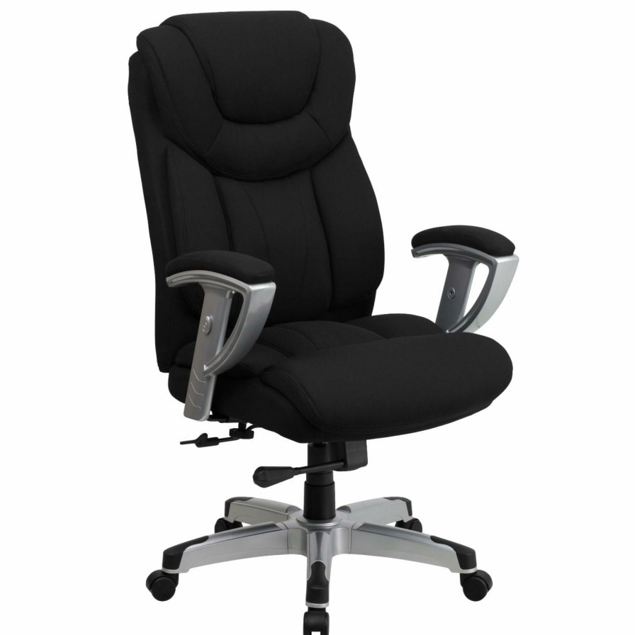 Office Chairs * | Brand New Executive Chairs Flash Furniture Hercules Series Big & Tall Fabric Executive Swivel Office Chair With Height & Width Adjustable Arms