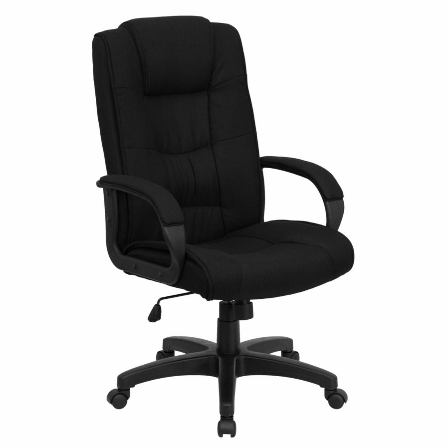 Office Chairs * | Wholesale Executive Chairs Flash Furniture High Back Fabric Executive Office Chair