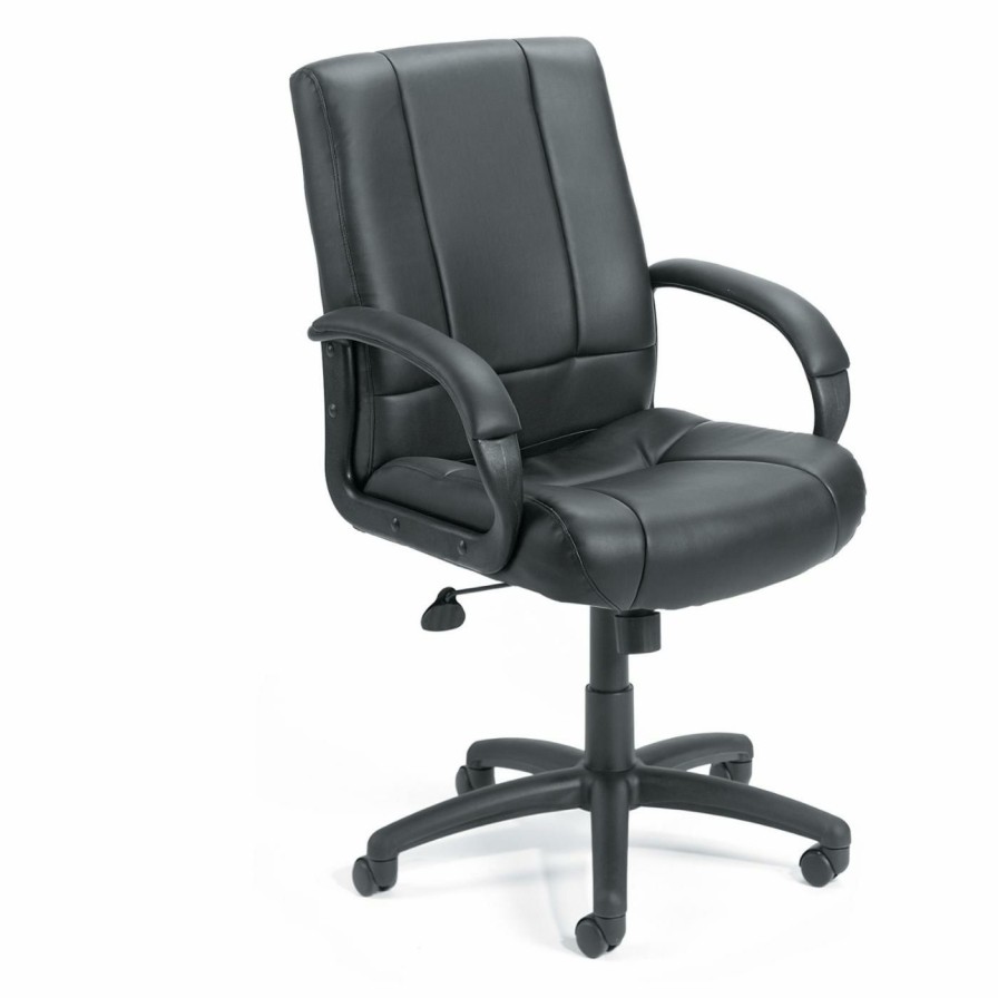 Office Chairs * | Discount Executive Chairs Boss Caressoft Executive Mid Back Chair