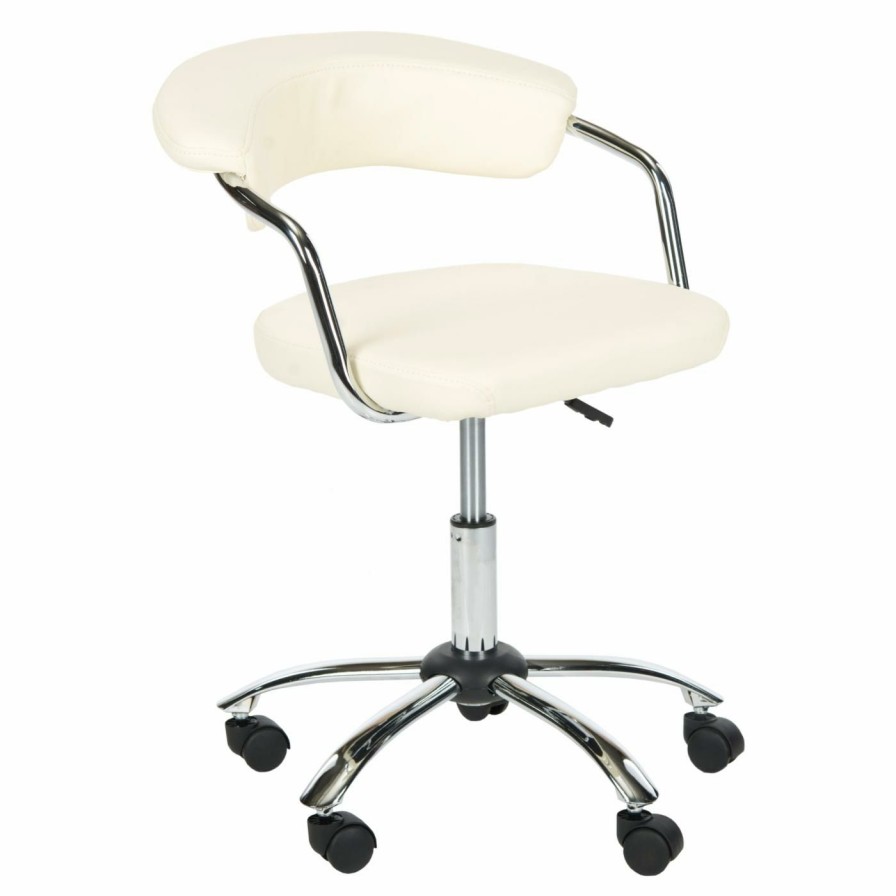 Task Chairs * | Top 10 Task Chairs Safavieh Pier Desk Chair White