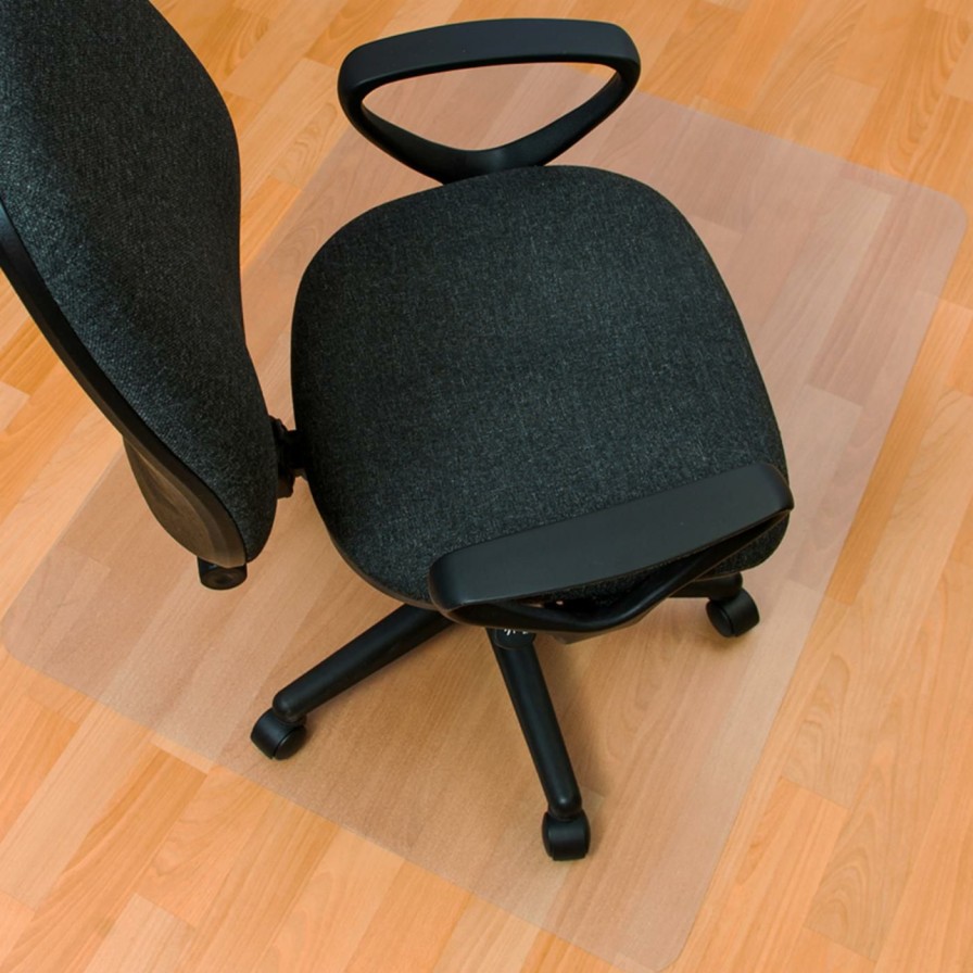 Computer Chair Mats * | Best Deal Computer Chair Mats Floortex Ecotex Enhanced Polymer Rectangular Chair Mat Hard Floor Anti-Slip