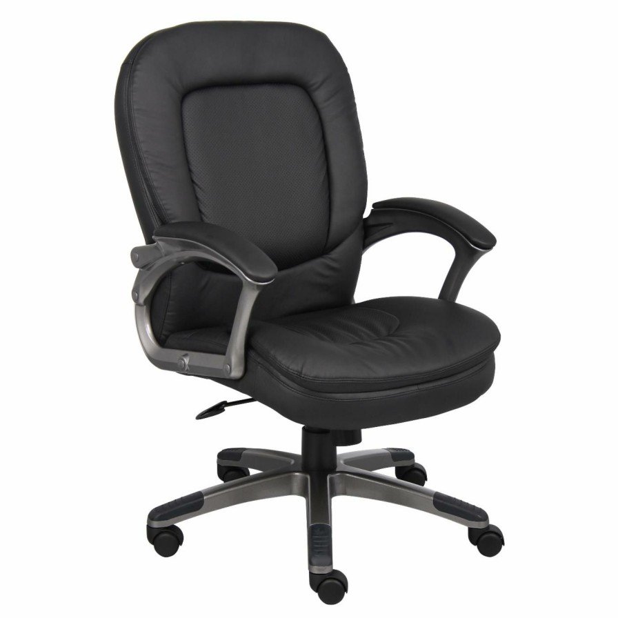 Office Chairs * | Best Pirce Executive Chairs Boss Executive Pillow Top Mid Back Chair