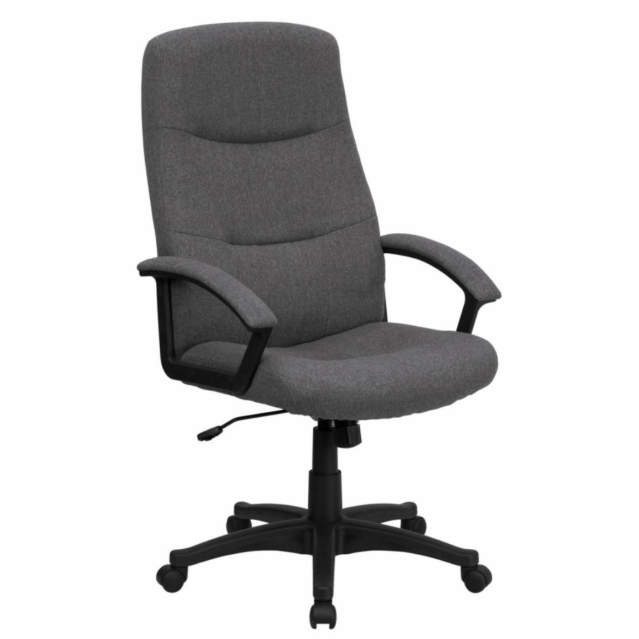 Task Chairs * | Cheap Executive Chairs Flash Furniture High Back Fabric Executive Swivel Office Chair