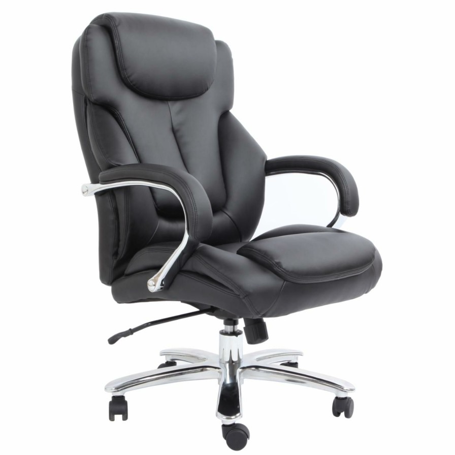 Office Chairs * | Wholesale Executive Chairs Comfort Products Admiral Iii Big & Tall Executive Leather Chair