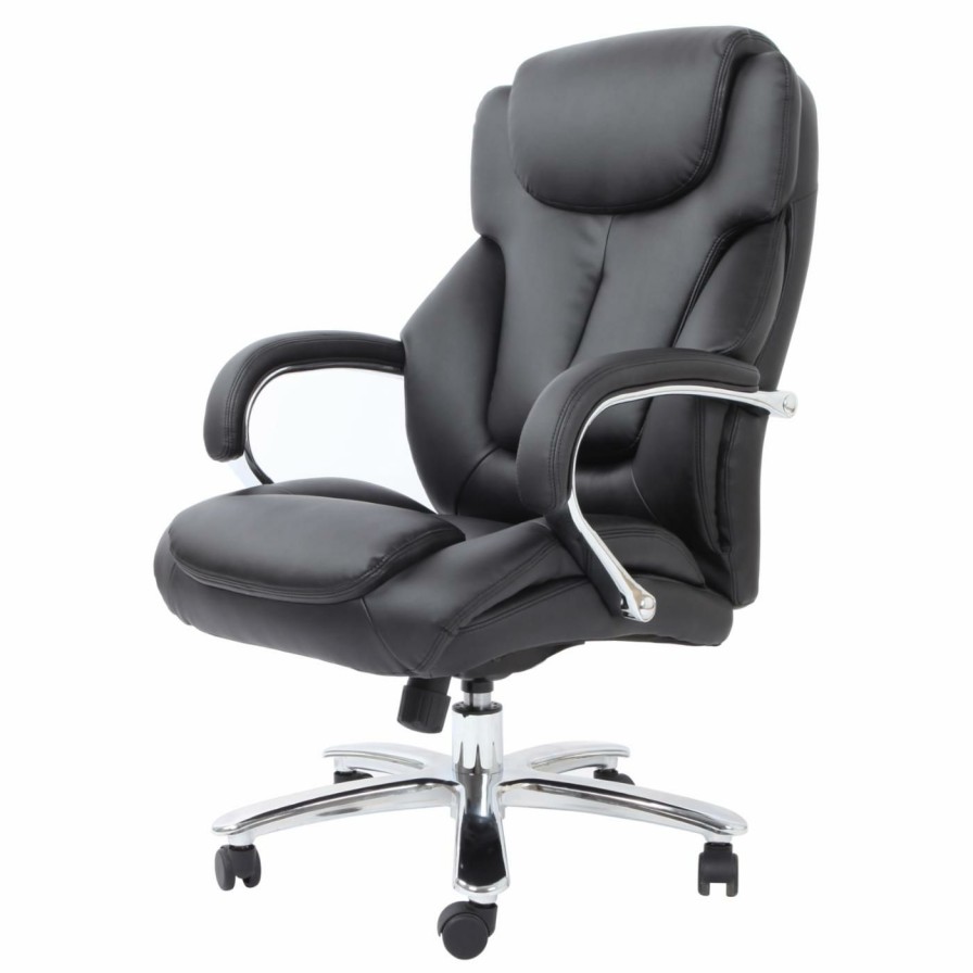 Office Chairs * | Wholesale Executive Chairs Comfort Products Admiral Iii Big & Tall Executive Leather Chair