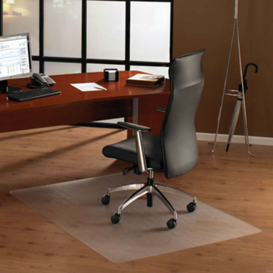 Computer Chair Mats * | Best Deal Computer Chair Mats Floortex Cleartex Xxl Polycarbonate Chair Mat