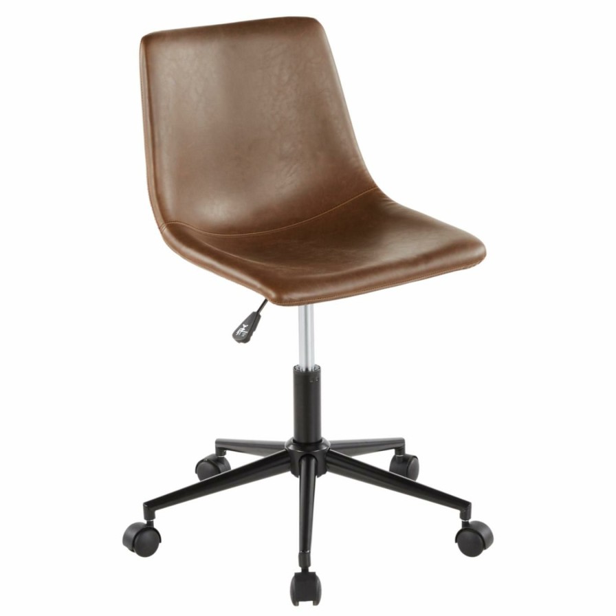 Task Chairs * | Flash Sale Task Chairs Lumisource Duke Adjustable Height Armless Office Task Chair