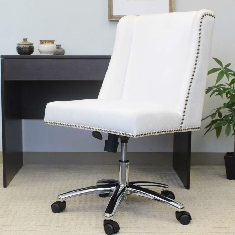 Task Chairs * | Brand New Task Chairs Boss Decorative Commercial Grade White Office Task Chair