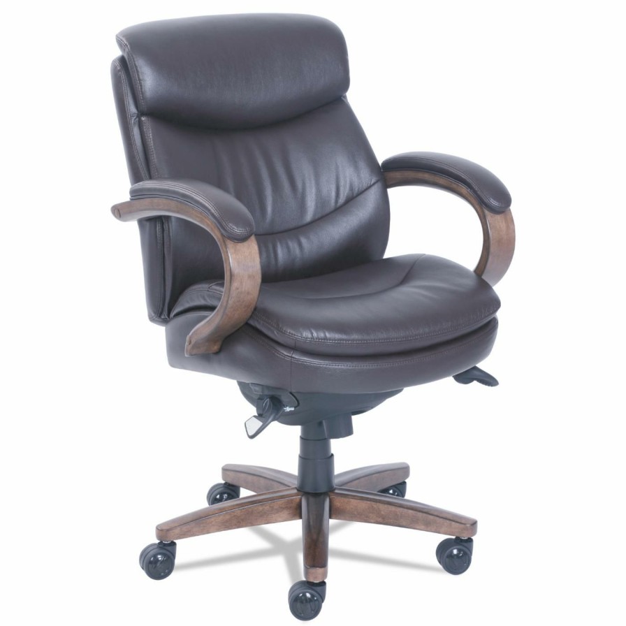 Office Chairs * | Deals Executive Chairs La-Z-Boy Woodbury Mid-Back Executive Chair