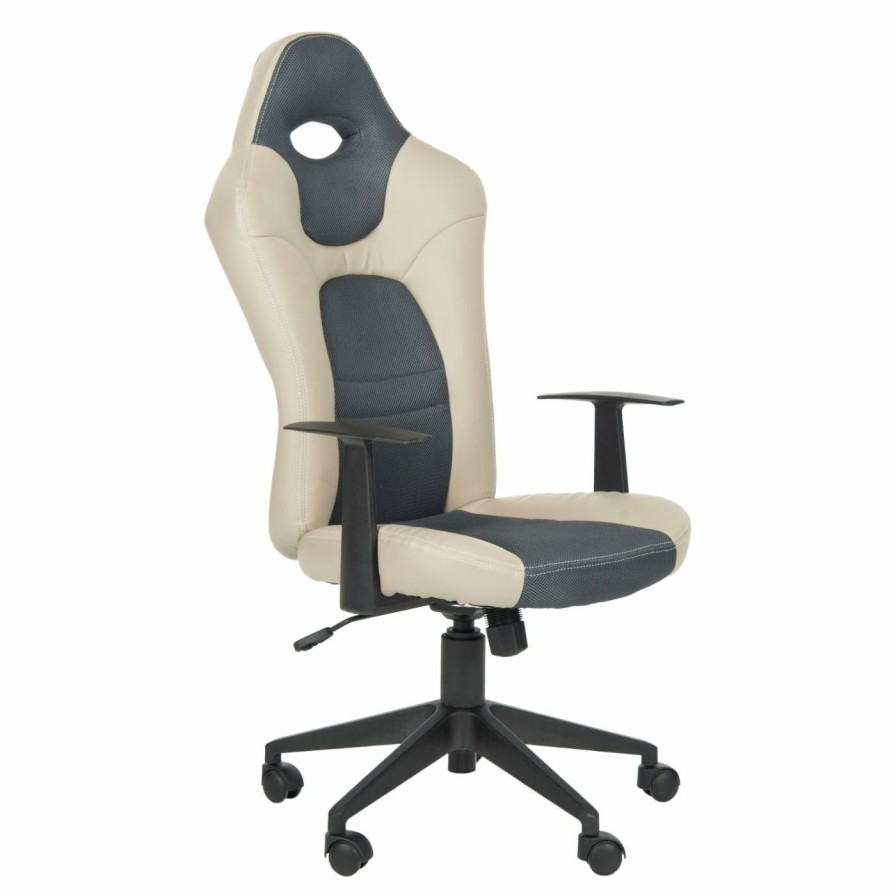 Task Chairs * | Discount Task Chairs Safavieh Belinda Desk Chair Grey