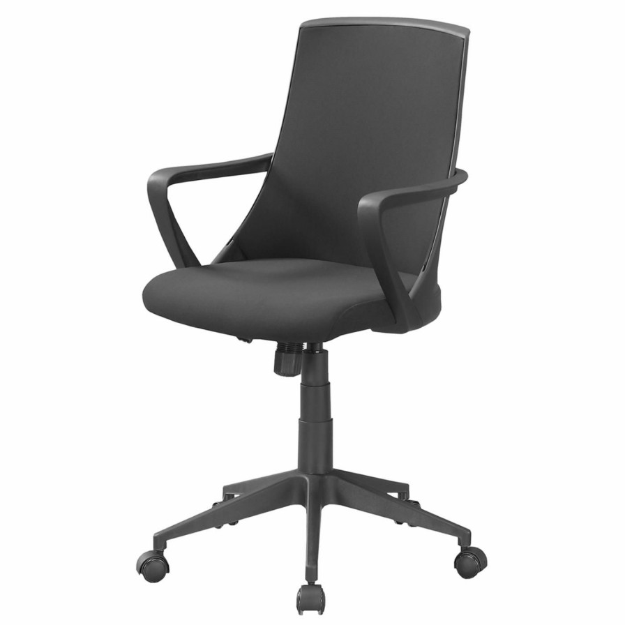 Task Chairs * | Budget Task Chairs Monarch Specialties Retro Contemporary Fabric Mid-Back Office Task Chair