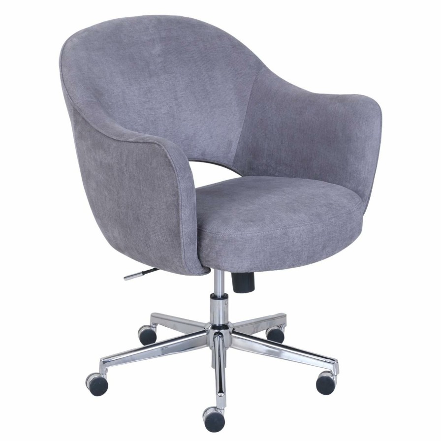 Office Chairs * | Flash Sale Executive Chairs Serta Valetta Home Office Chair Dovetail Gray