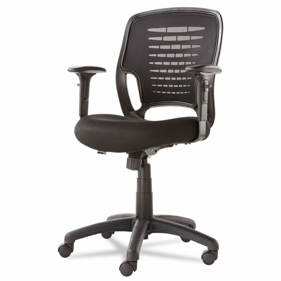 Task Chairs * | Coupon Task Chairs Oif Mesh Swivel/Tilt Task Chair Black