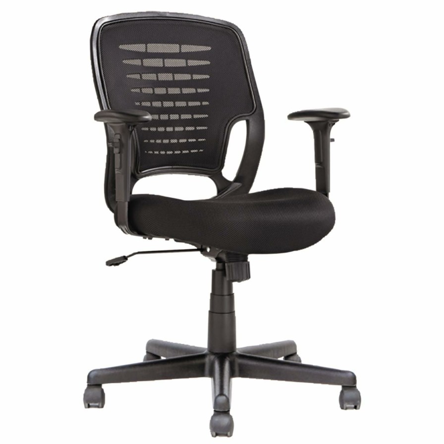 Task Chairs * | Coupon Task Chairs Oif Mesh Swivel/Tilt Task Chair Black