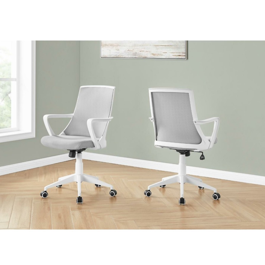 Task Chairs * | Brand New Task Chairs Monarch Specialties Adjustable Mid-Back Office Chair,