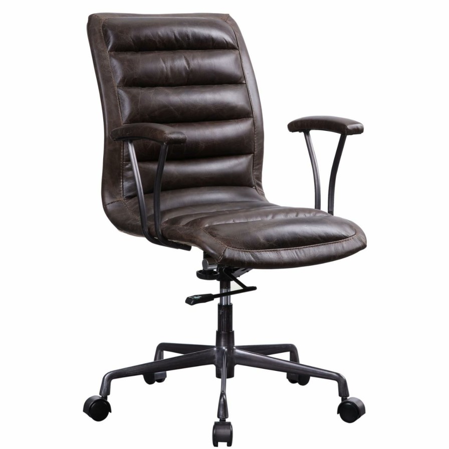 Task Chairs * | Budget Task Chairs Acme Furniture Zooey Leather Executive Office Chair