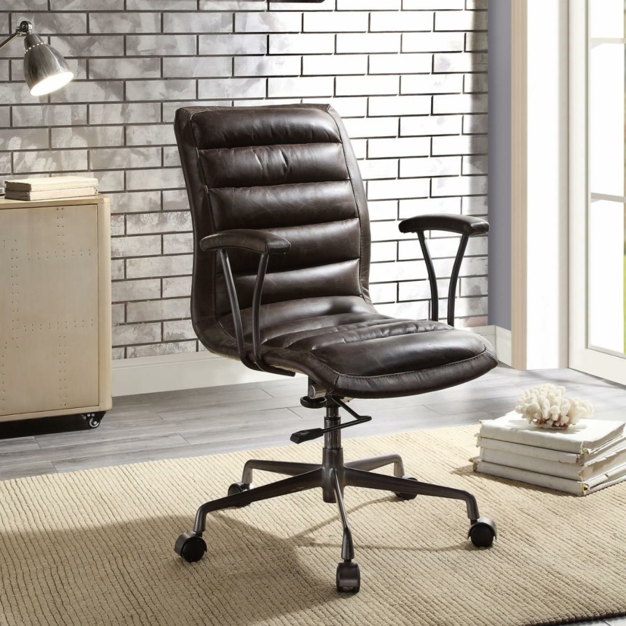 Task Chairs * | Budget Task Chairs Acme Furniture Zooey Leather Executive Office Chair