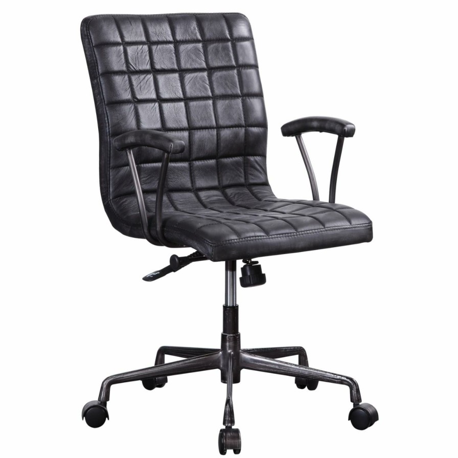 Task Chairs * | Cheap Task Chairs Acme Furniture Barack Leather Executive Office Chair