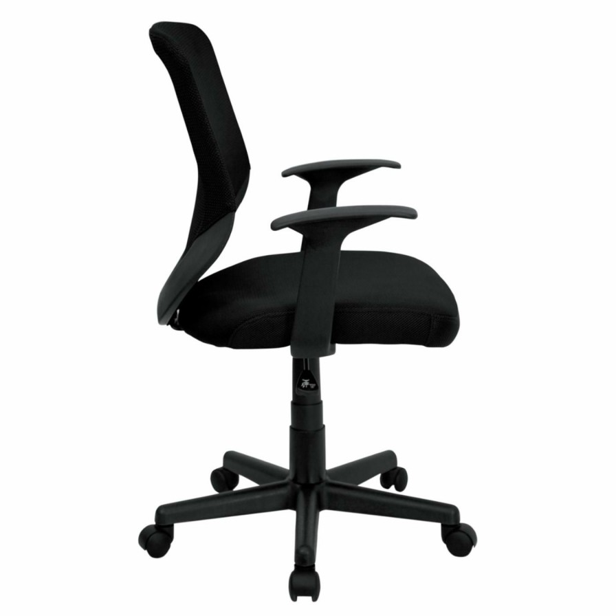 Task Chairs * | Coupon Task Chairs Flash Furniture Howard Mid-Back Office Chair With Mesh Fabric Seat