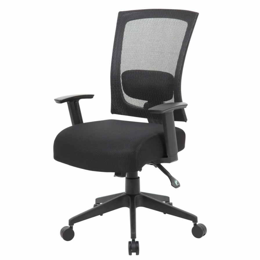 Task Chairs * | Top 10 Task Chairs Boss Mesh Back Commercial Grade Office Task Chair With 3 Paddles