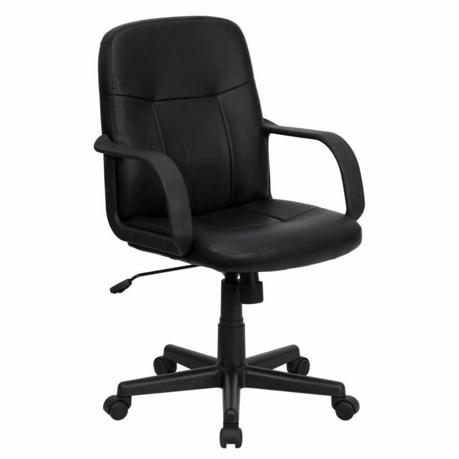 Task Chairs * | Wholesale Task Chairs Flash Furniture Executive Office Chair Black Glove Vinyl High-Back