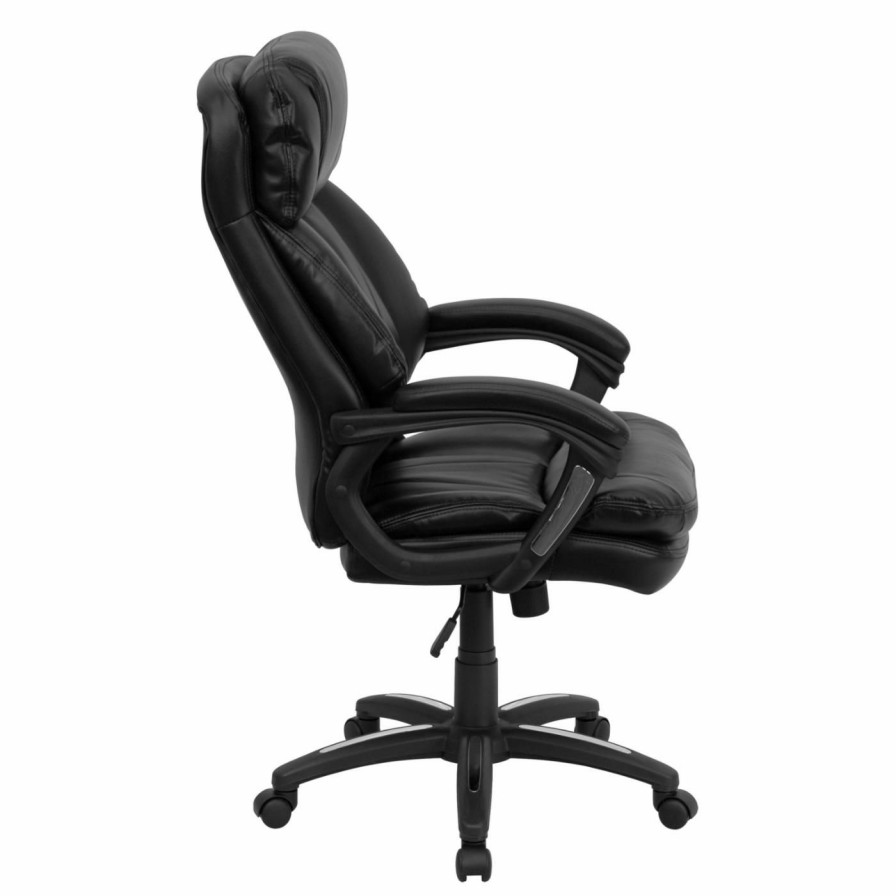 Office Chairs * | Hot Sale Executive Chairs Flash Furniture Hercules Series High Back Executive Office Chair Black