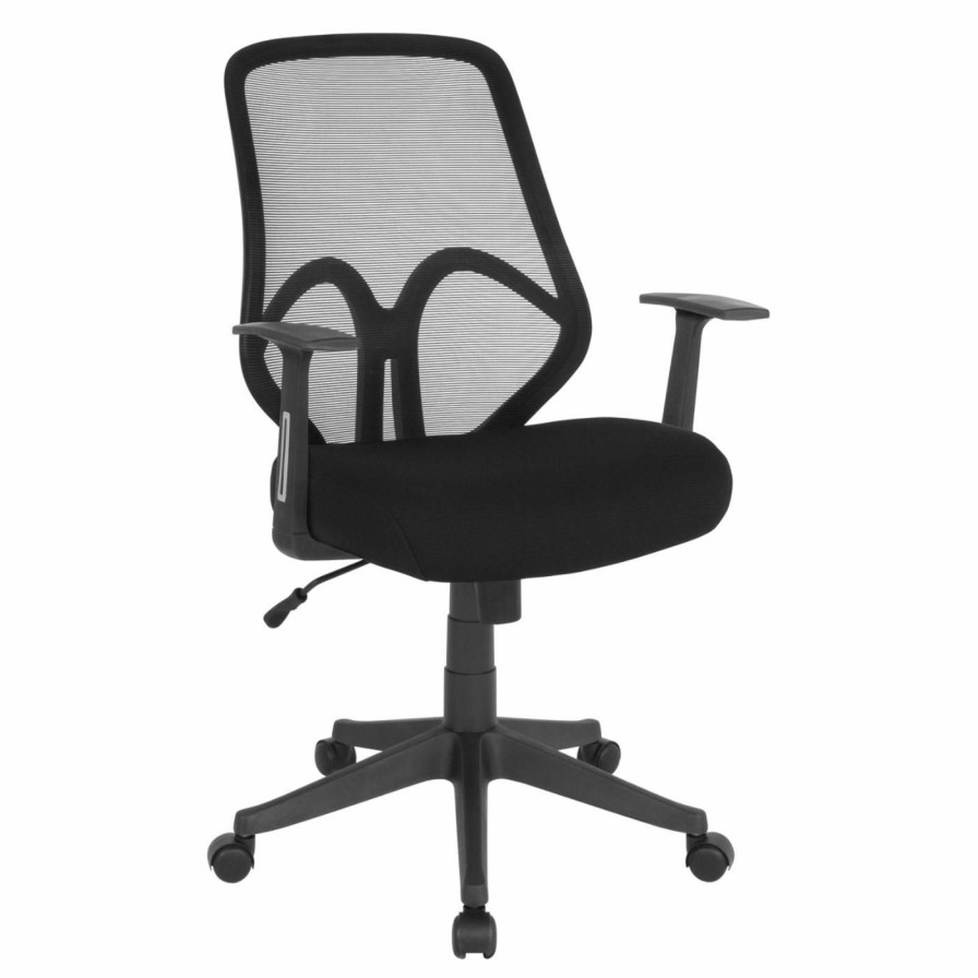 Task Chairs * | Best Sale Task Chairs Flash Furniture Salerno Series High Back Mesh Chair With Arms