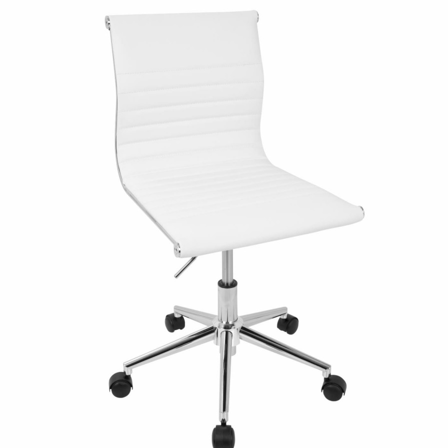 Task Chairs * | Flash Sale Task Chairs Lumisource Master Contemporary Armless Adjustable Task Chair