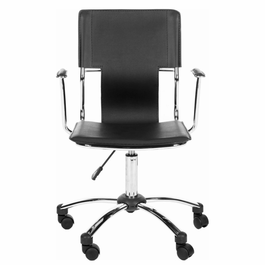 Office Chairs * | Cheapest Executive Chairs Safavieh Kyler Desk Chair Black