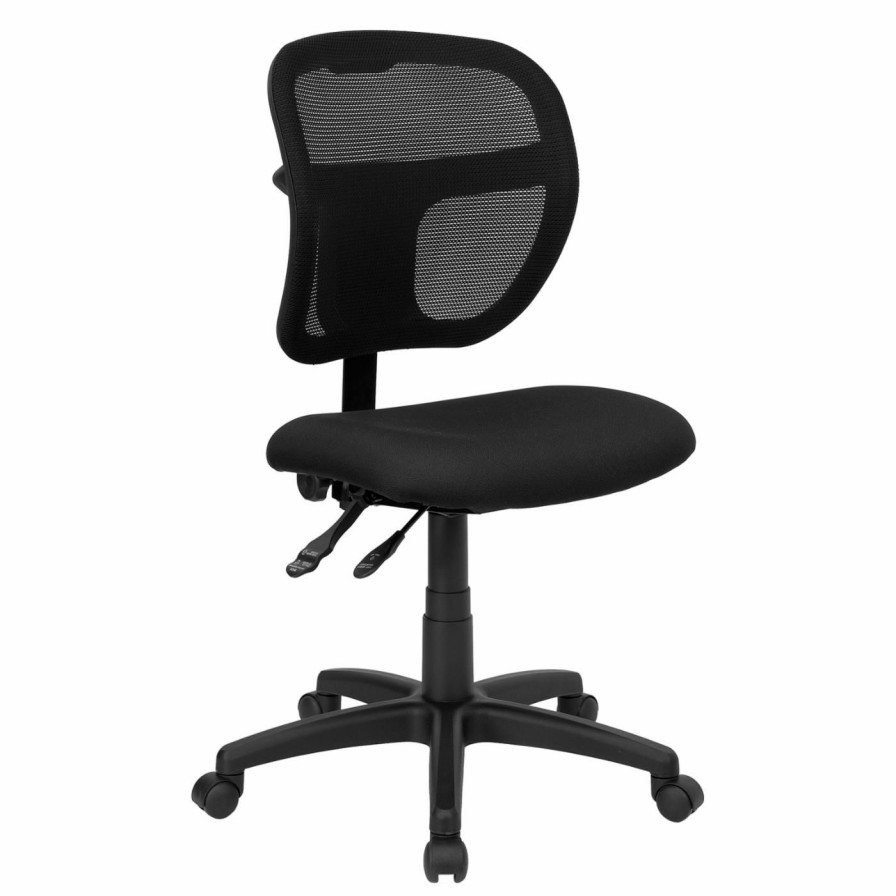 Task Chairs * | Deals Task Chairs Flash Furniture Mid-Back Mesh Task Chair