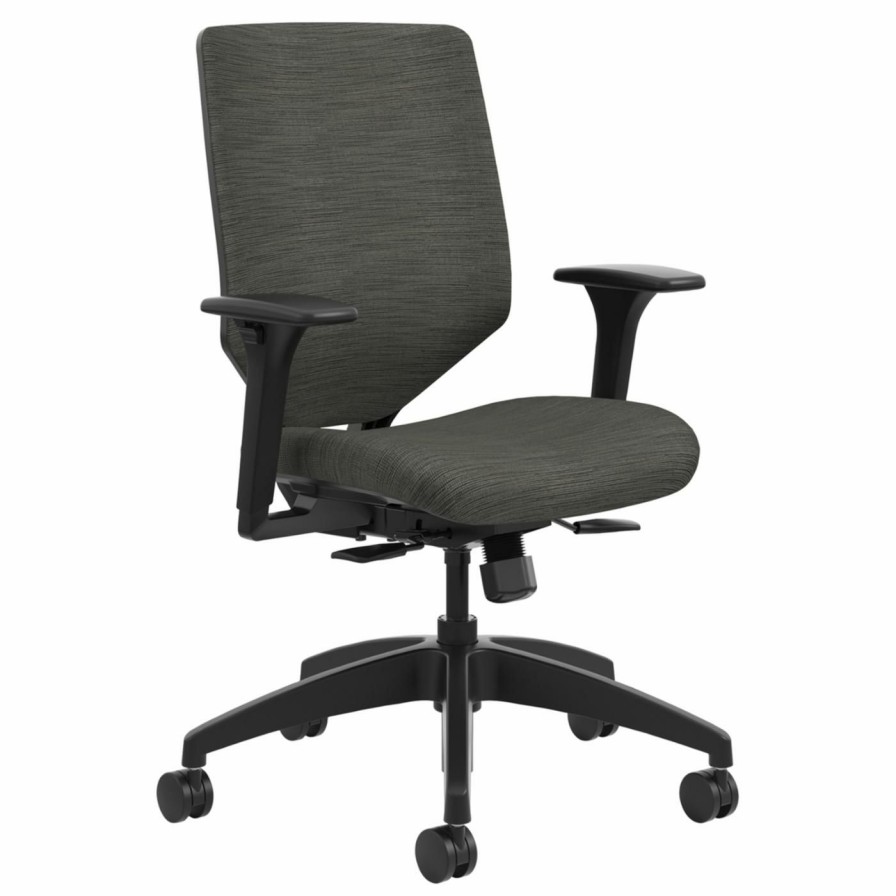 Task Chairs * | Coupon Task Chairs Hon Solve Series Upholstered Back Task Chair Ink