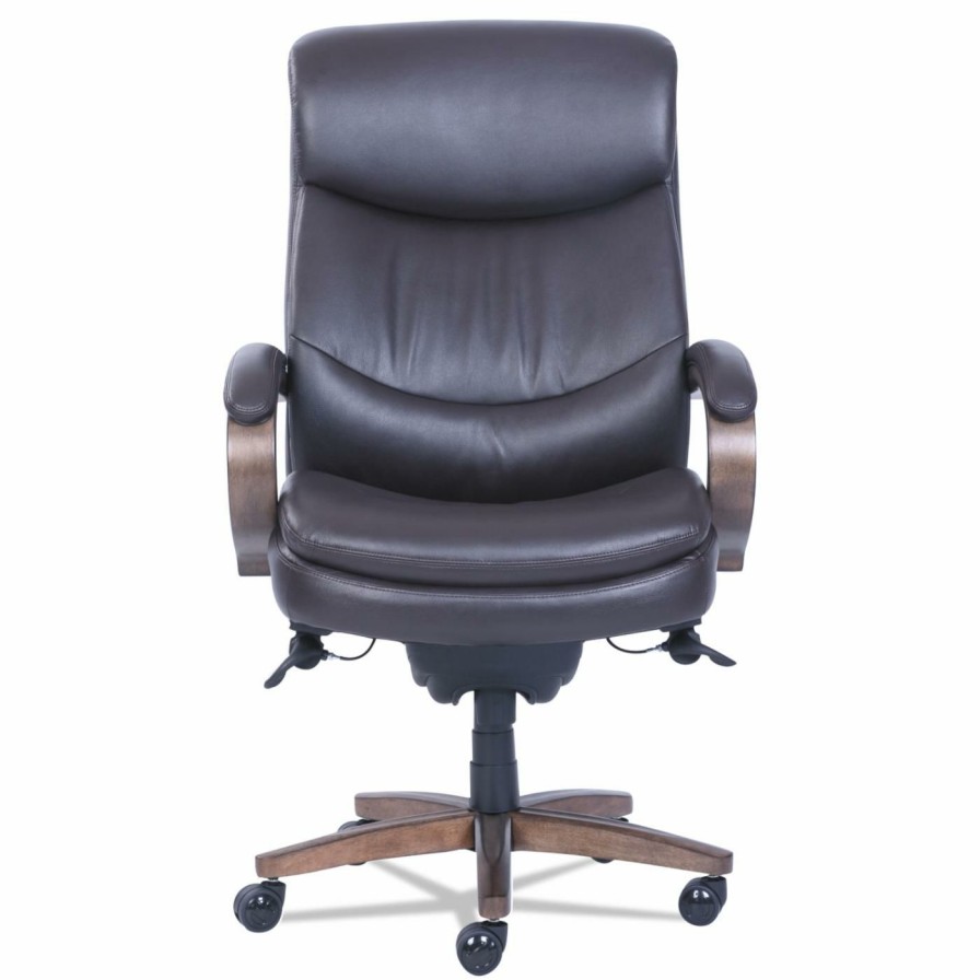 Office Chairs * | Top 10 Executive Chairs La-Z-Boy Woodbury Big/Tall Executive Chair Brown