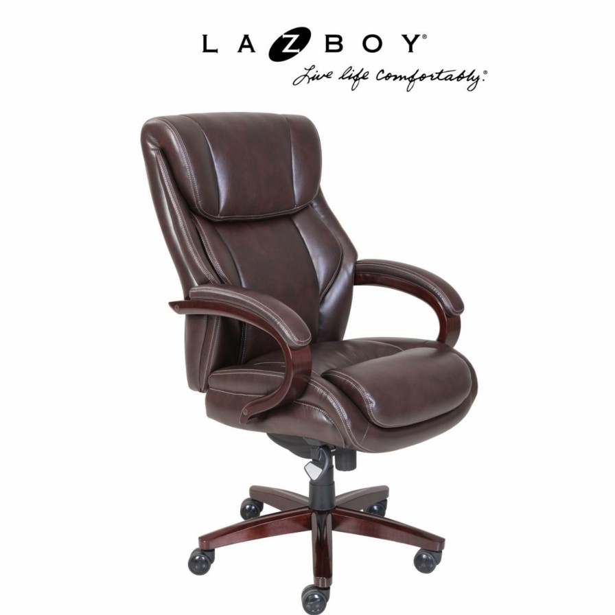 Task Chairs * | Buy Task Chairs La-Z-Boy Bellamy Executive Office Chair Coffee