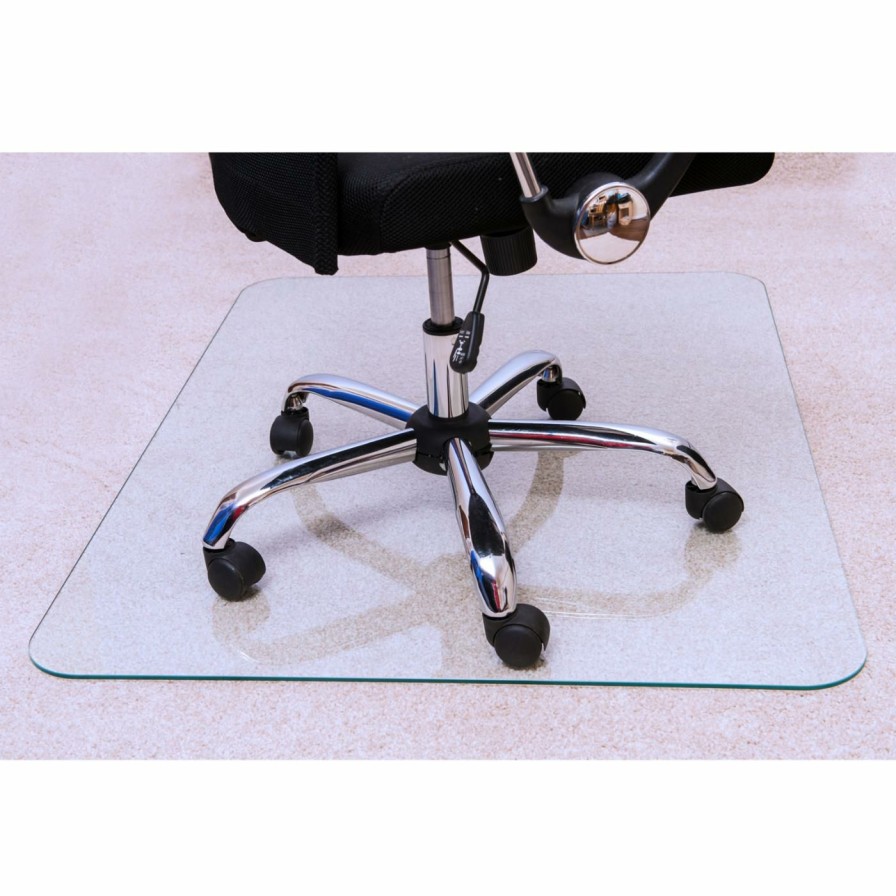 Computer Chair Mats * | Hot Sale Cleartex Computer Chair Mats Floortex Glaciermat Chairmat