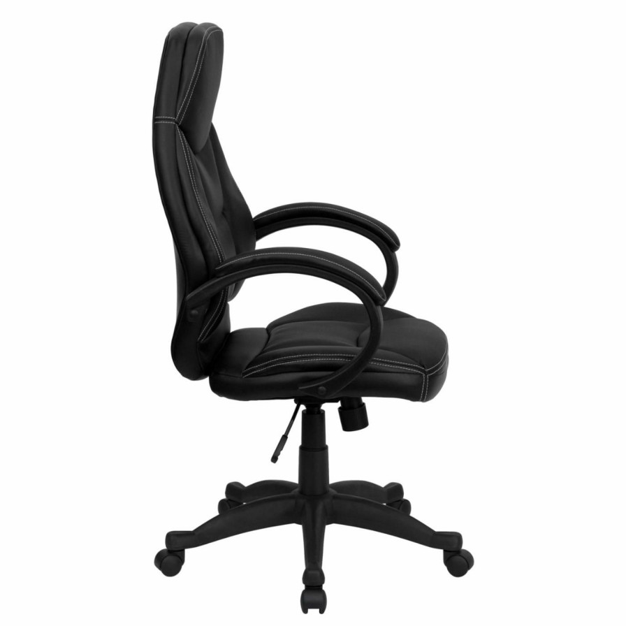 Office Chairs * | Best Pirce Executive Chairs Flash Furniture High Back Contemporary Office Chair Black