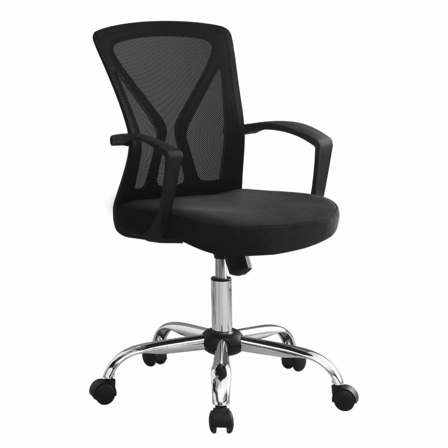 Task Chairs * | Flash Sale Task Chairs Monarch Specialties Adjustable Height Mid-Back Mesh Office Chair,